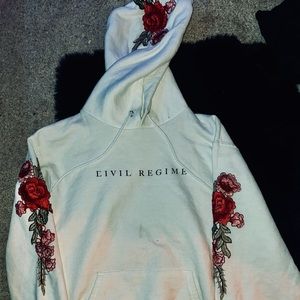 Civil regime white hoodie
